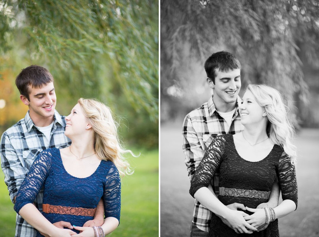 fall engagement pictures bloomer wi 