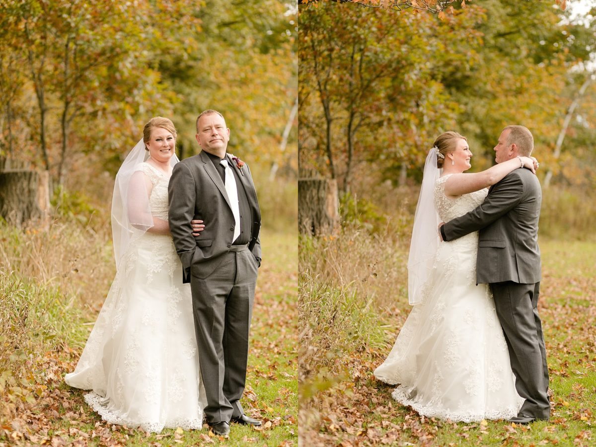 A beautiful fall Wisconsin wedding nestled in the hills near where Trudi grew up, Chad waited for her to spin him around and the waterworks began!