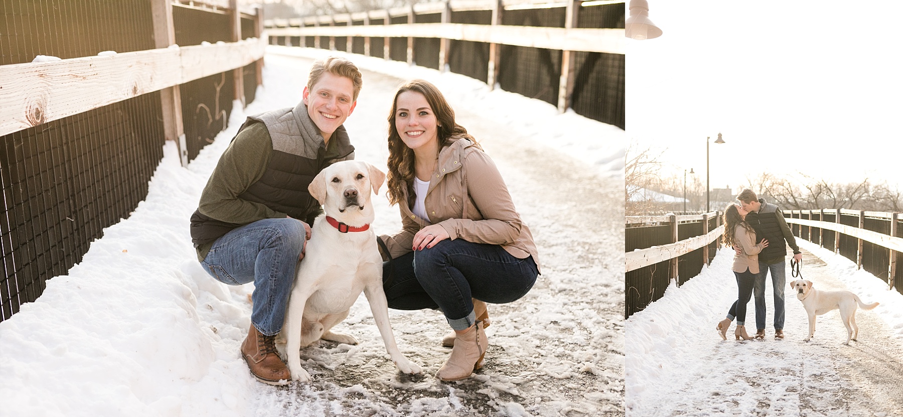 An ice cream date engagement session in the middle of winter was the perfect way to spend an afternoon with Haily & Seth.
