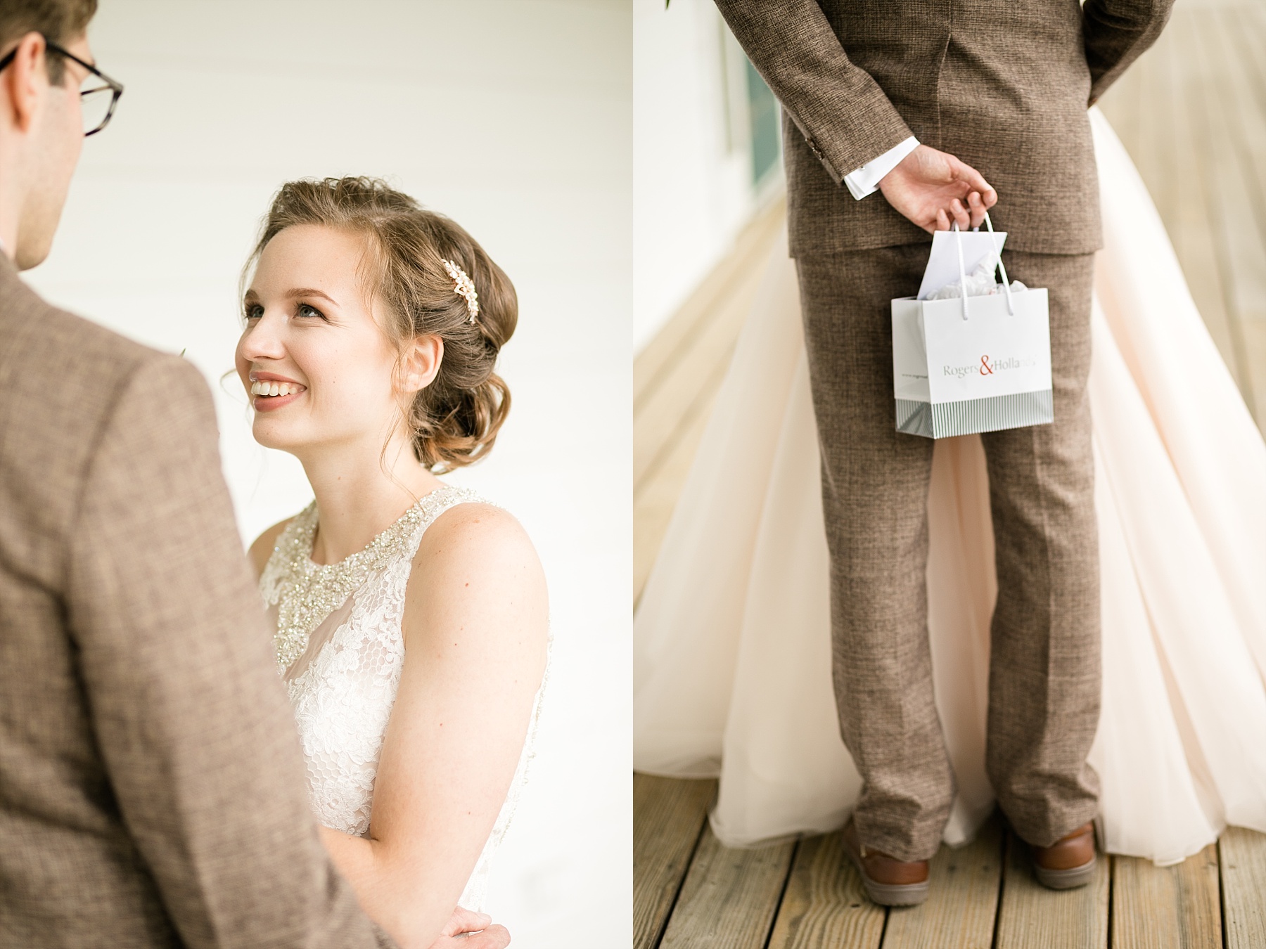 Delicate details and tender moments surrounded Bailey & Jenna for their Lake Wissota Golf wedding.