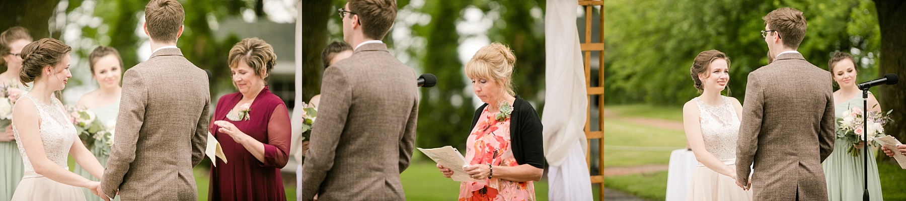Delicate details and tender moments surrounded Bailey & Jenna for their Lake Wissota Golf wedding.