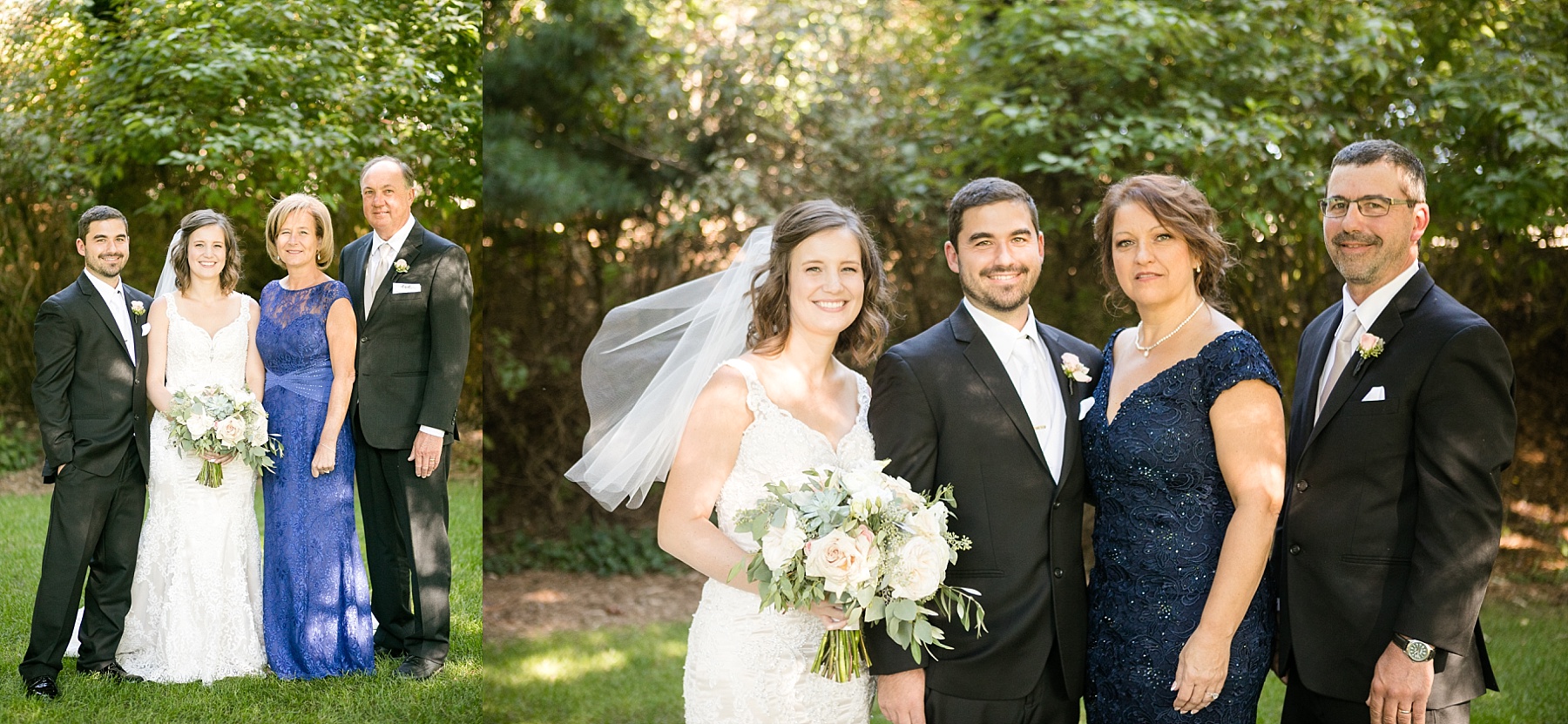 Set under the pergola, Melanie & Derek shared their vows at their Florian Gardens wedding.
