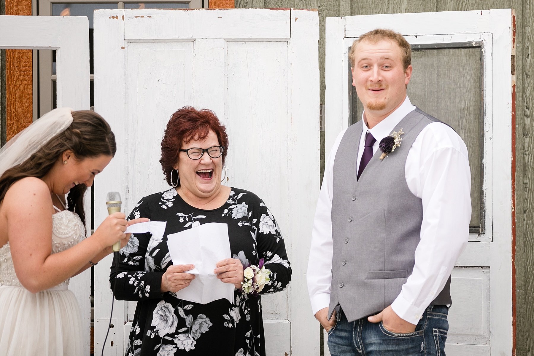 Paris and Shawn were married at The Church Barn wedding venue in Barron, WI