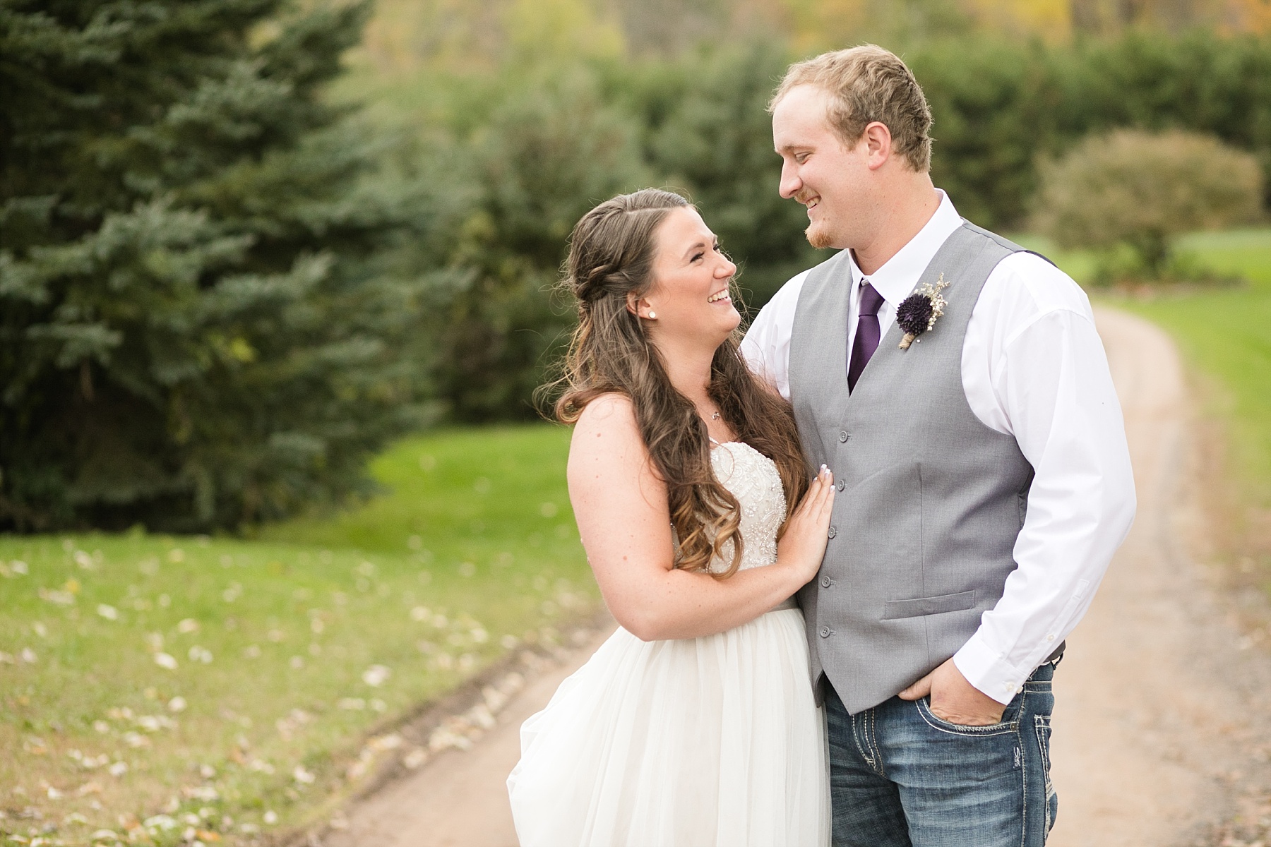Paris and Shawn were married at The Church Barn wedding venue in Barron, WI