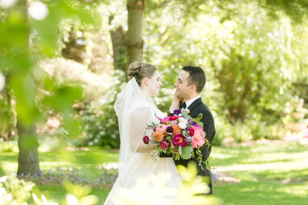at The Florian Gardens wedding with bright colors