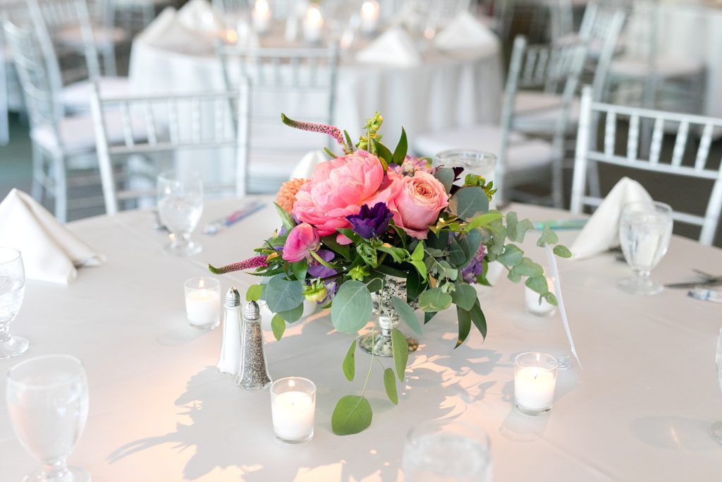 table decor at The Florian Gardens by Allure Premiere Event Florists