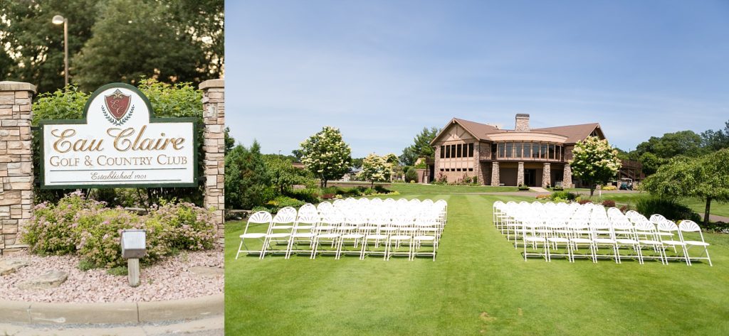 seating for a Wedding at the Eau Claire Golf & Country Club